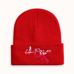 Men's Embroidered Beanie Hat