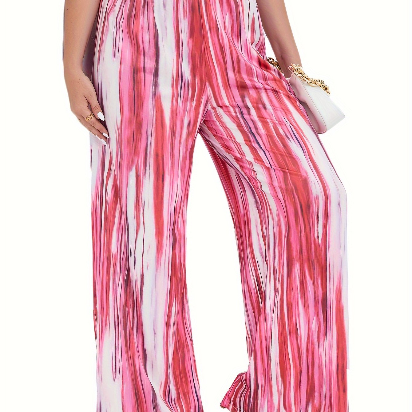 Tie Dye Wide Leg Sports Pants