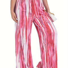 Tie Dye Wide Leg Sports Pants