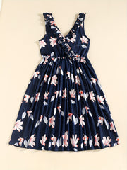 Striped T-shirts for Man and Boy, Floral Dresses for Woman and Girl