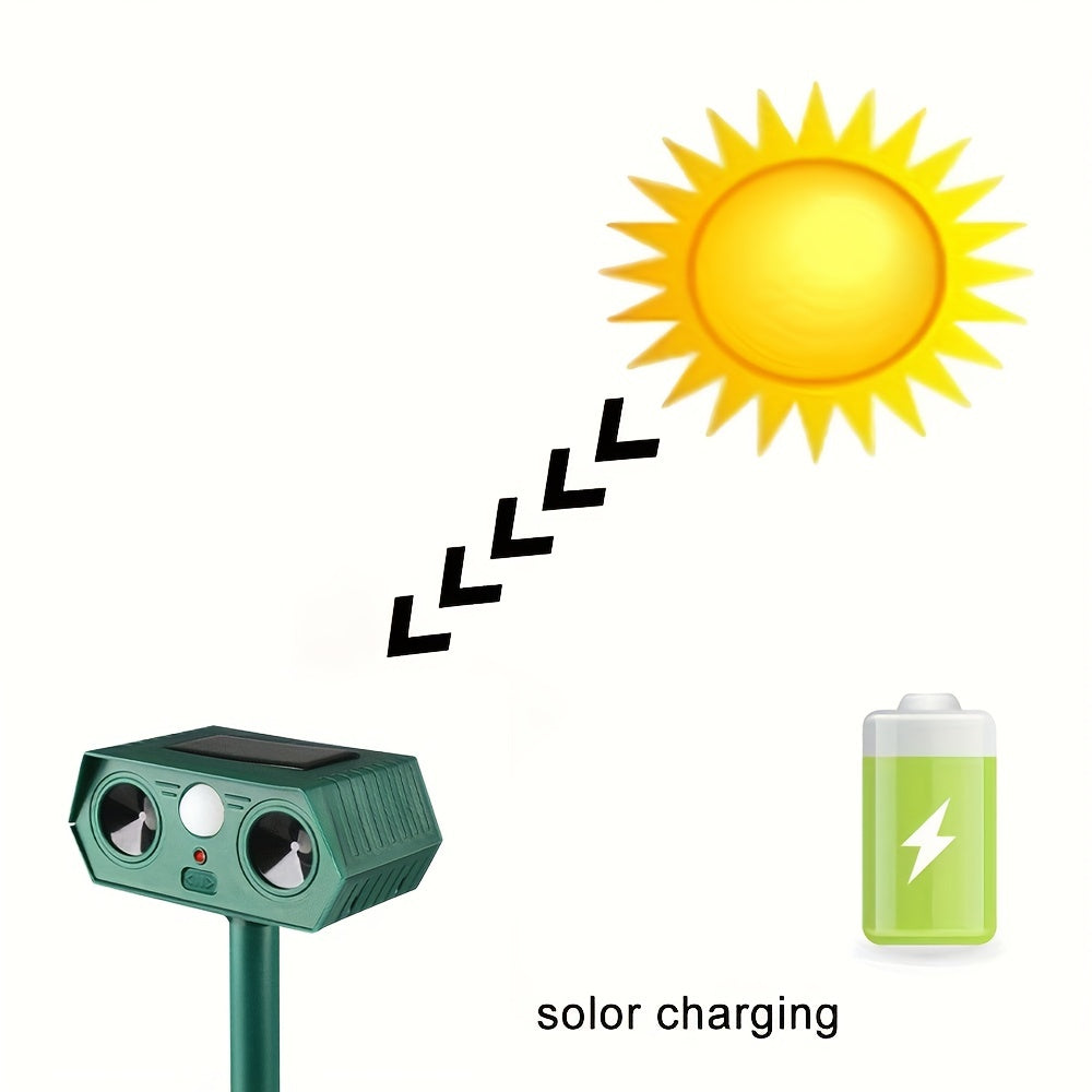 Ultrasonic Solar Rat Repellent Outdoor Motion Sensor