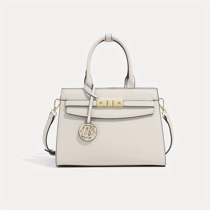 Women's Crossbody Shoulder Bag Palm Print Logo Adjustable Strap Zipper Closure