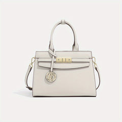 Women's Crossbody Shoulder Bag Palm Print Logo Adjustable Strap Zipper Closure