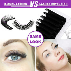 Fluffy 3D Curly Volume False Eyelashes Natural Look Long Thick Lashes
