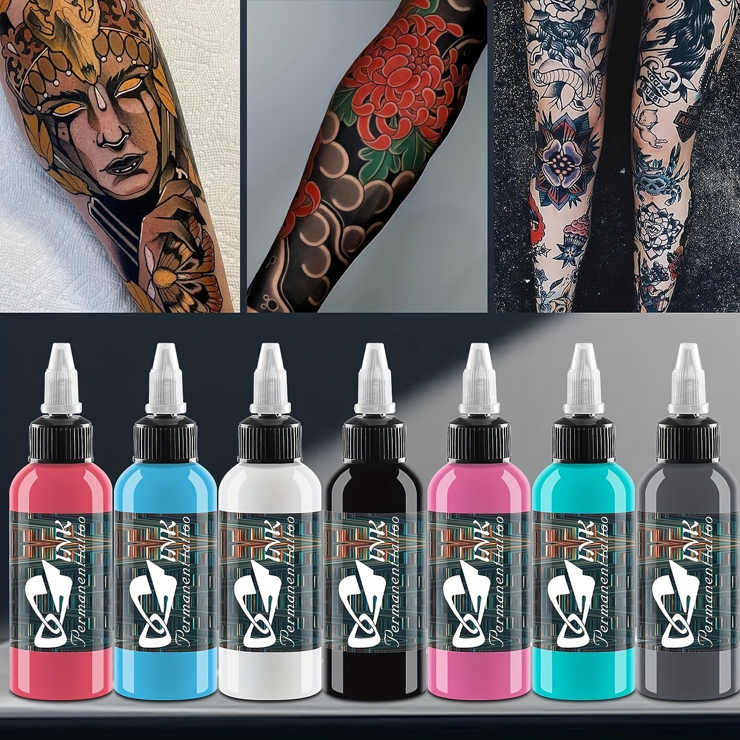 14pcs Tattoo Ink Set Professional Tattoo Pigment Set Long Lasting