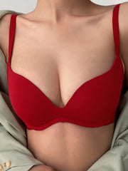 Seamless Push Up Bra Comfy High Stretch Thin Cup Bra