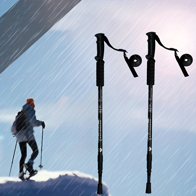Collapsible Trekking Pole Aluminum Walking Sticks For Hiking