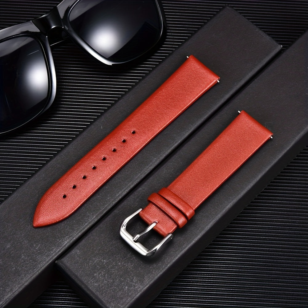 Calfskin Leather Watch Strap 16mm 18mm 20mm 22mm Bracelet Men Ladies