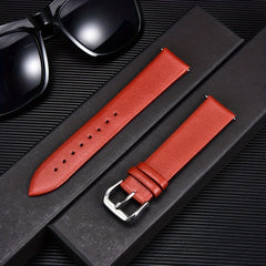 Calfskin Leather Watch Strap 16mm 18mm 20mm 22mm Bracelet Men Ladies