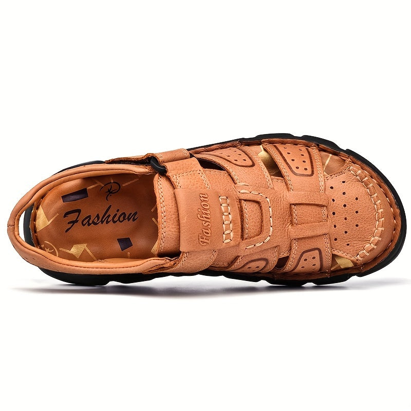 Men's Hook And Loop Sandals Non Slip Beach Shoes Summer