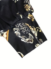 Boho Jumpsuit Women's Floral One Shoulder Jumpsuit