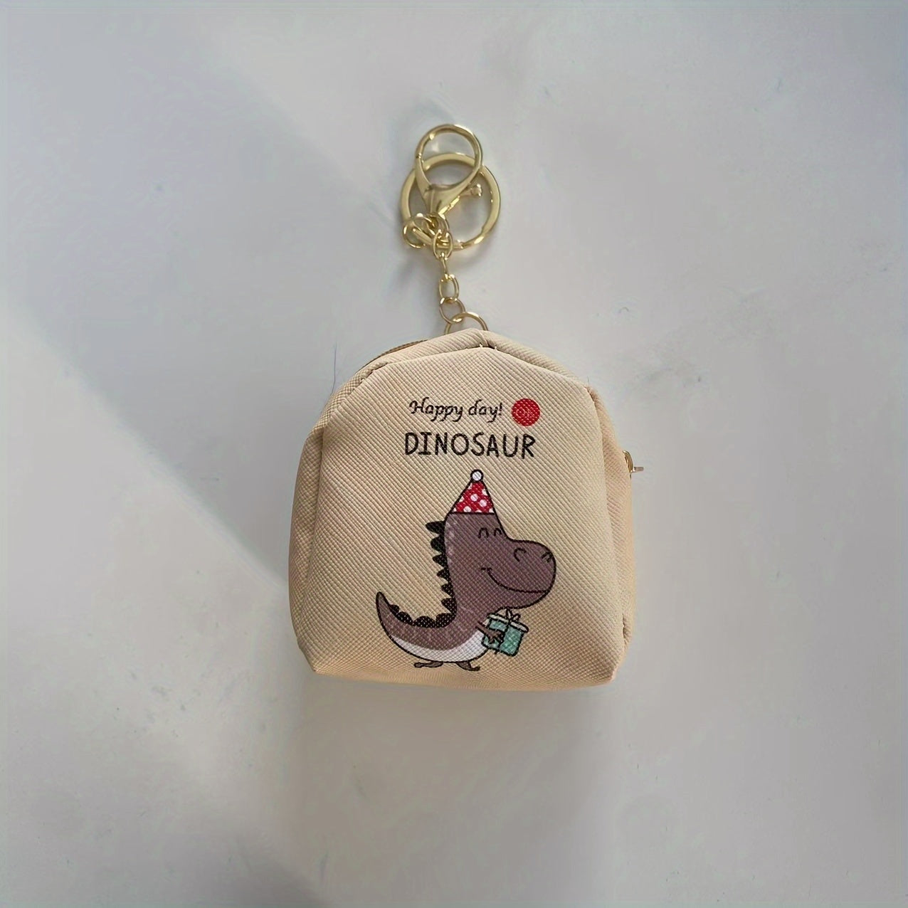 Small Dinosaur Coin Purse Portable Storage Bag for Outdoor Travel