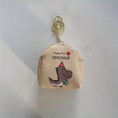 Small Dinosaur Coin Purse Portable Storage Bag for Outdoor Travel