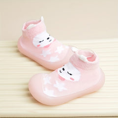 EDUBA Cartoon Slip On Sock Shoes For Baby Girls