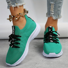 Women's Mesh Breathable Running Shoes Lightweight Lace Up Travel Walking