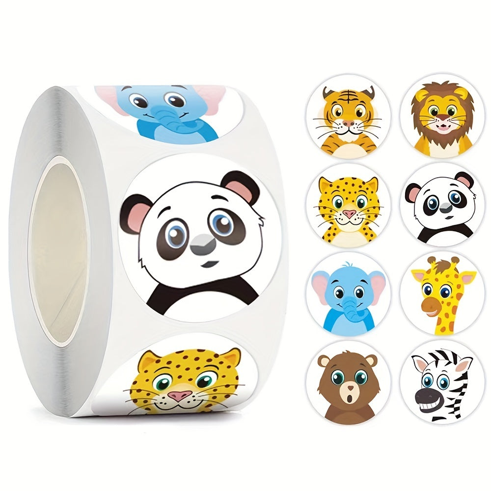 500pcs Animal Stickers for Kids, Teacher Reward, Office Stationery