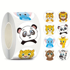 500pcs Animal Stickers for Kids, Teacher Reward, Office Stationery