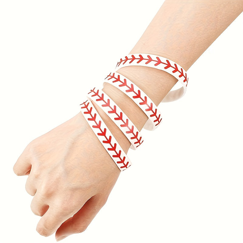 15pcs Softball Silicone Bracelet Softball Gift Softball Teams