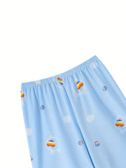 Pajama Bottoms Women's Plus Cartoon Print Elastic Loose Summer Shorts