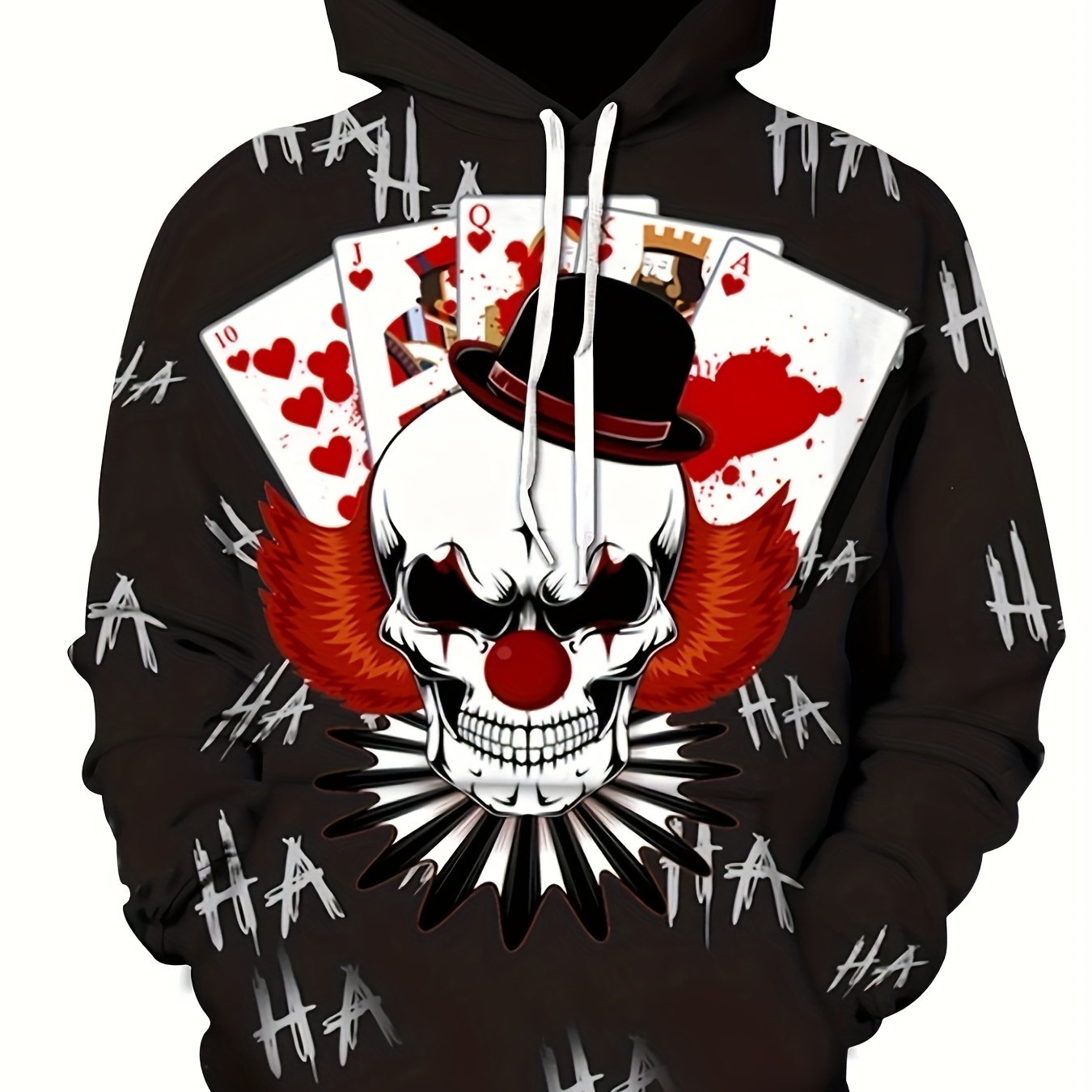 Y2K Joker Skull Hoodie for Men
