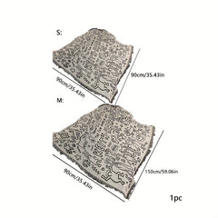 Retro Picnic Mat for Outdoor Beach and Table Decoration