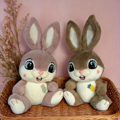 Valentine Bunny Plush Toy - Soft Stuffed Animal - Bedroom Decor Gift