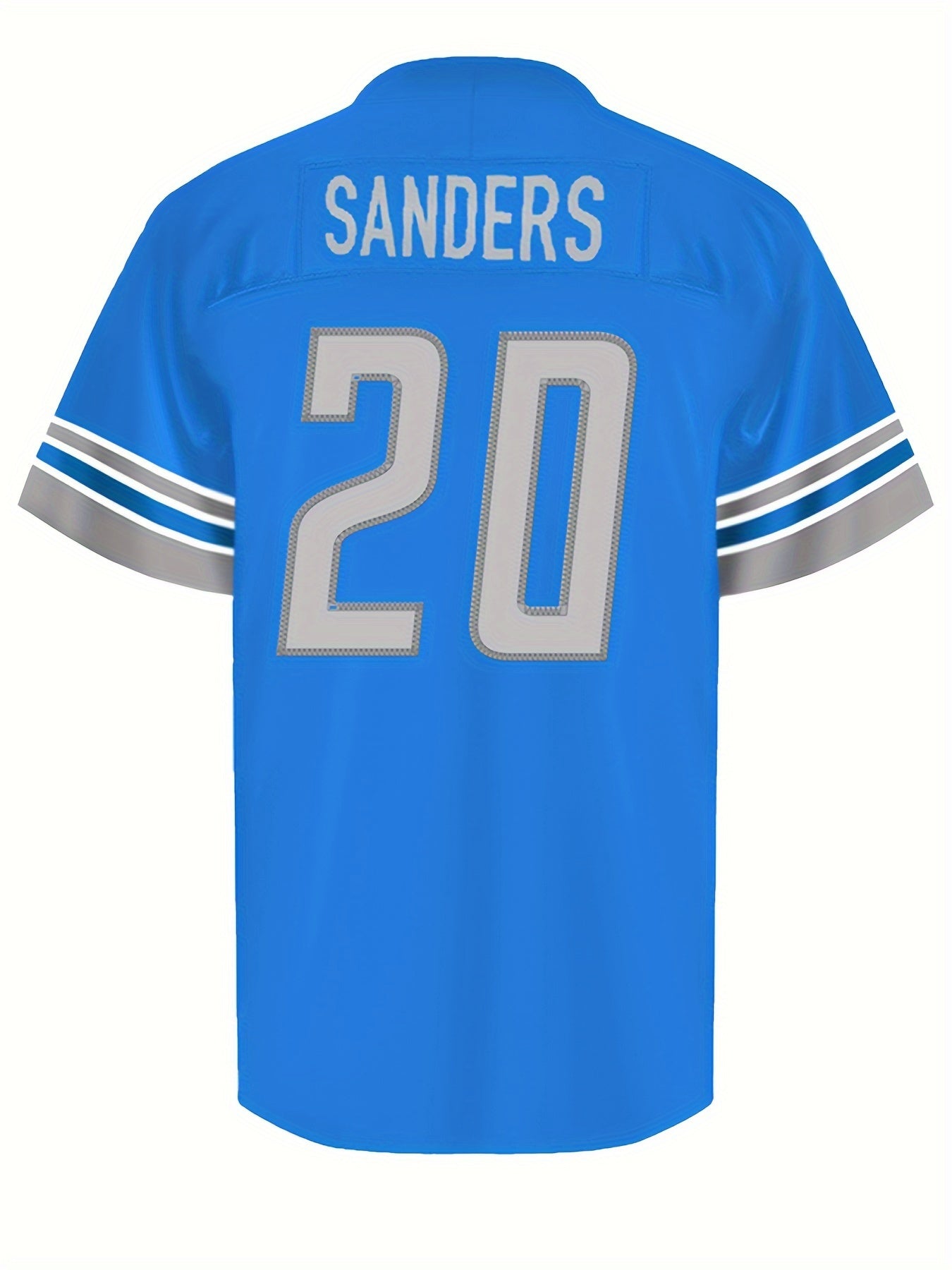 Men's Football Jersey V Neck Short Sleeve Embroidery Stitched Sweatshirt