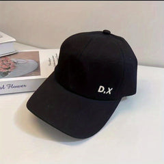 Backless Ponytail Baseball Cap Embroidery Adjustable Cotton Sun Hat