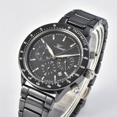 KUERST Hot Teenager Watch Men Steel Band Quartz Chronograph Sports Business Wris