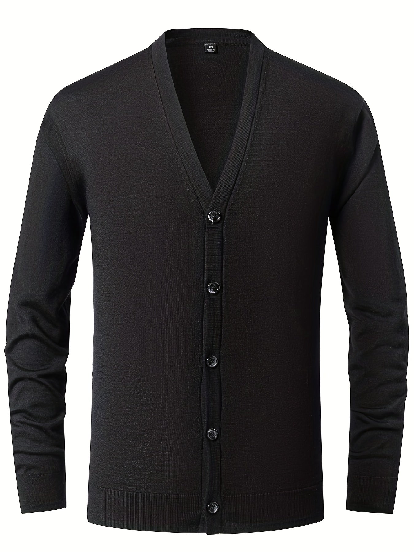 Men's Vintage Style Wool Cardigan Coat V Neck Button Up