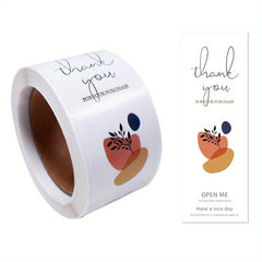 100pcs Thank You Sticker Roll Self-adhesive Label