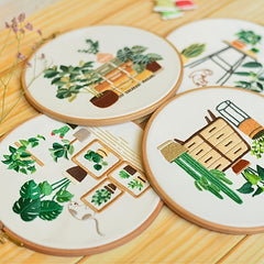 DIY Embroidery Kit Gift for Beginner Framing Tools