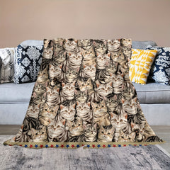 Soft Lightweight Kitten Blanket for Camping or Travel