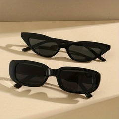 2 Pairs Cat Eye Rectangle Sunglasses UV400 Sun Shades