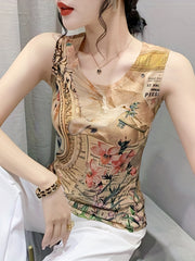 Graphic Print Tank Top for Women