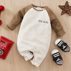 Chunky Baby Long Sleeve Bodysuit Square Brick Textu...