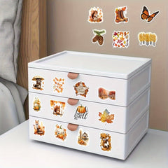50pcs Autumn Landscape Graffiti Stickers for Laptop Helmet Water Cup