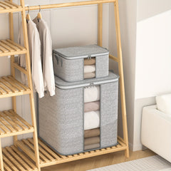 Portable Clothes Storage Bag with Window - Space Saving Organizer