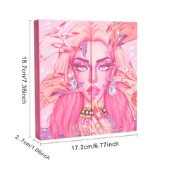 4-Layer Eyeshadow Palette for Brightened Skin Tone & 3-in-1 Contour Makeup