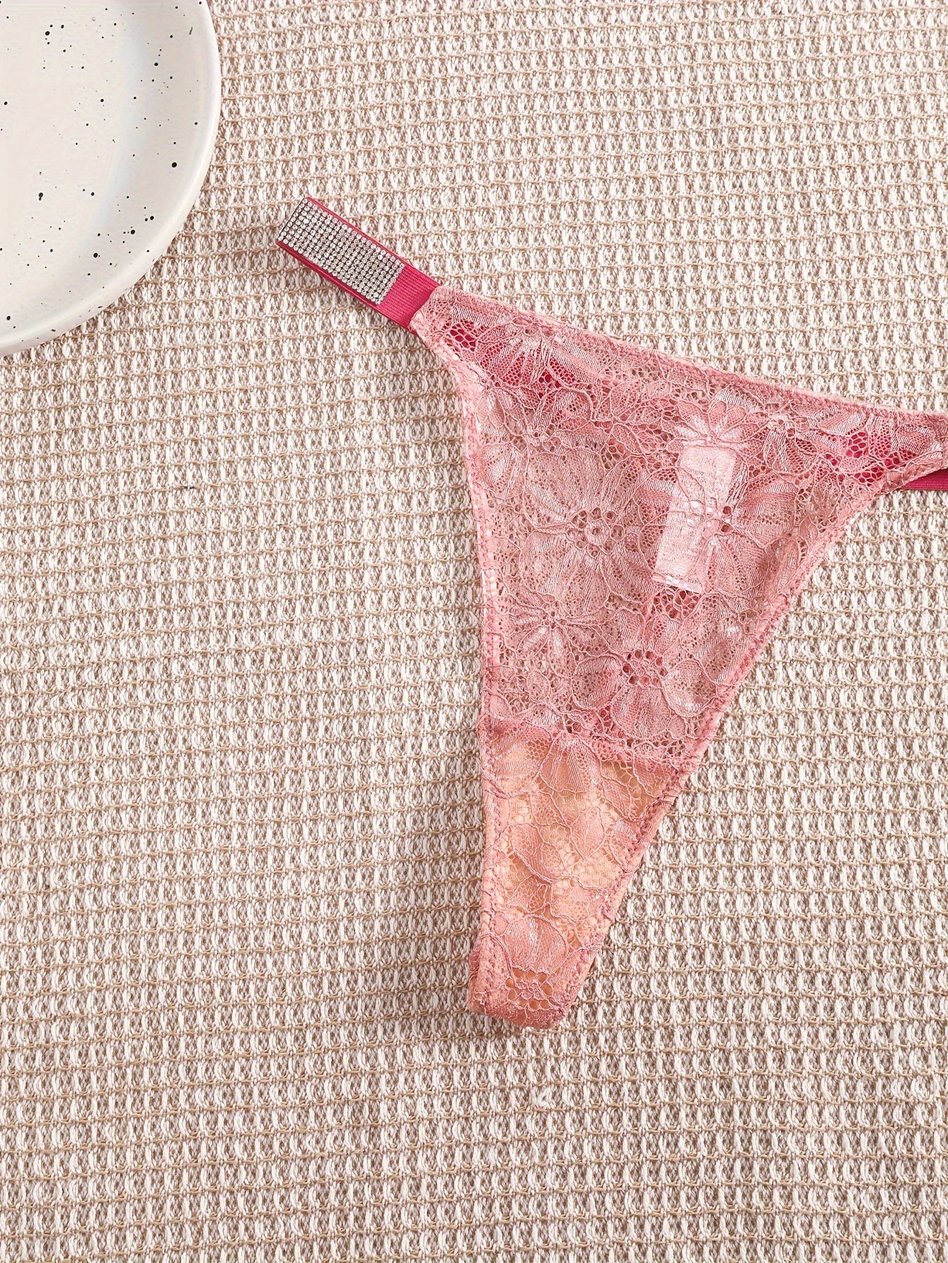 3 Pack Plus Size Sexy Panties with Rhinestone Studded Detail