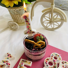 1pc Pearl Sequin Number Candle Party Supplies Birthday Cake Cupcake Holiday
