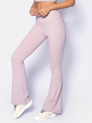 Solid Bell Bottom Yoga Pants for Women Loose and Stretchy Wide Leg Workout