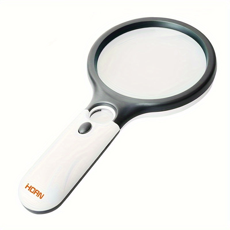 3 LED Light 45X Magnifying Glass Pocket Microscope Jewelry Loupe Handheld