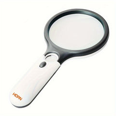 3 LED Light 45X Magnifying Glass Pocket Microscope Jewelry Loupe Handheld