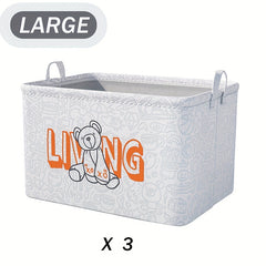 Large Clothes Storage Bin Foldable Organizer Bag with Handle