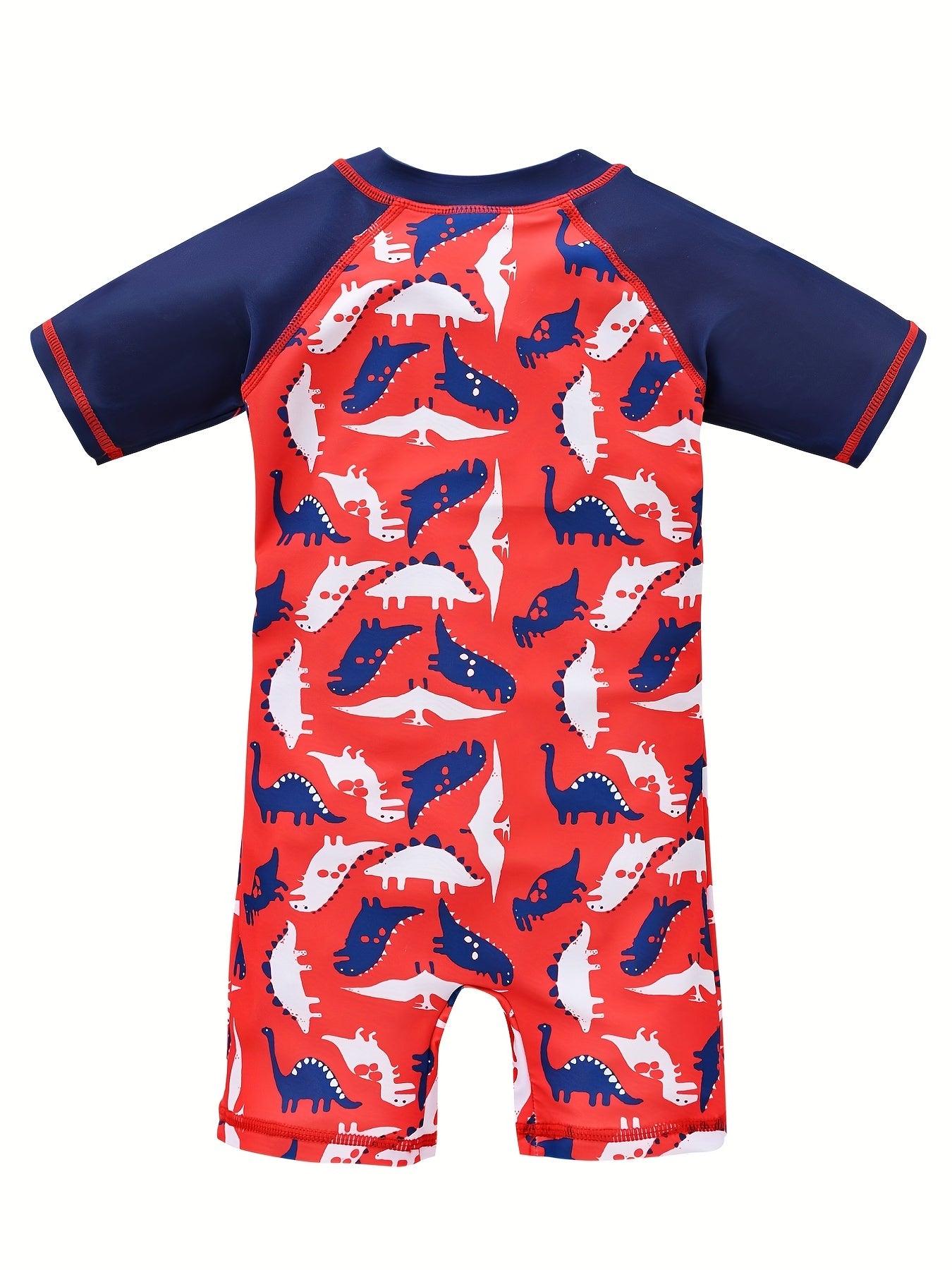 Boys Dino One-Piece Swimsuit for Beach Vacation