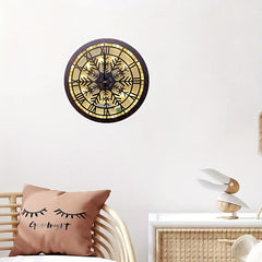Children's Room LED Wall Clock Retro Wooden Sign Decoration
