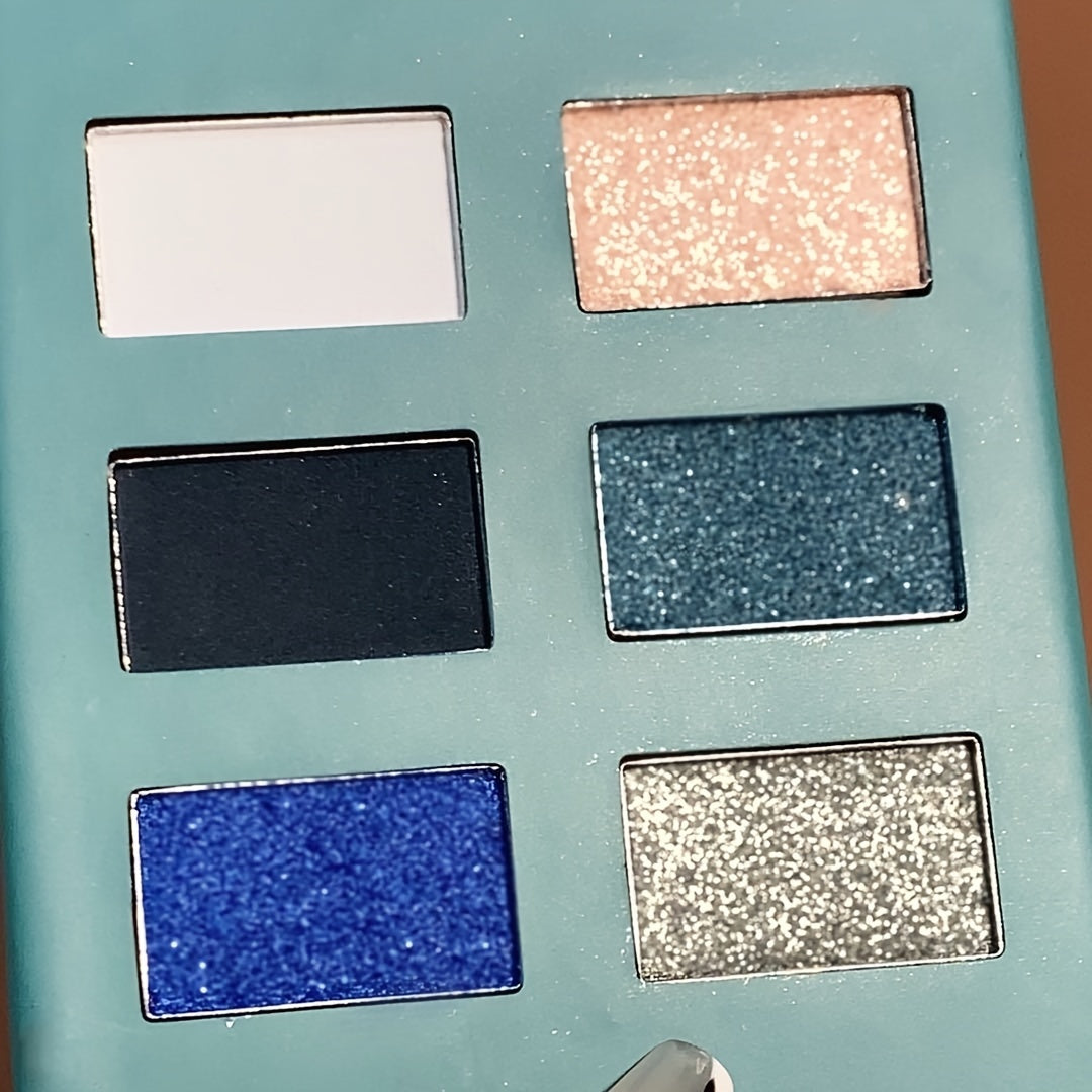 Peacock Green Eyeshadow Palette, Pearly Matte Finish