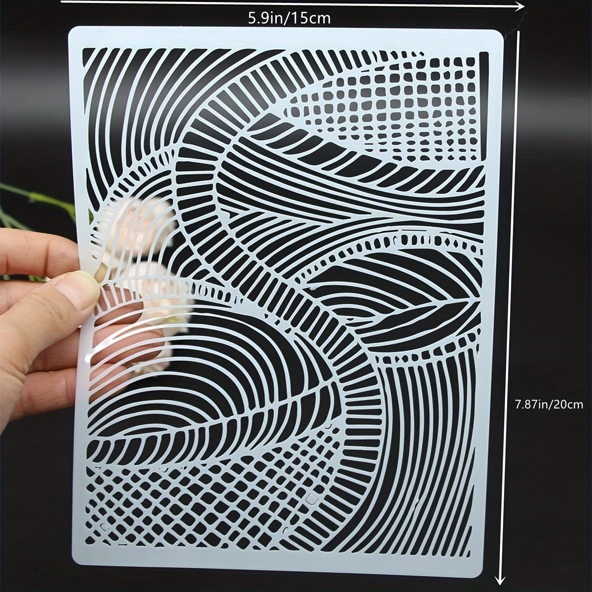 1pc Striped DIY Painting Template