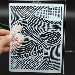 1pc Striped DIY Painting Template